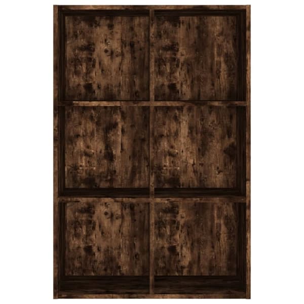 vidaXL Bokhylle/skjenk røkt eik 66x30x98 cm konstruert tre