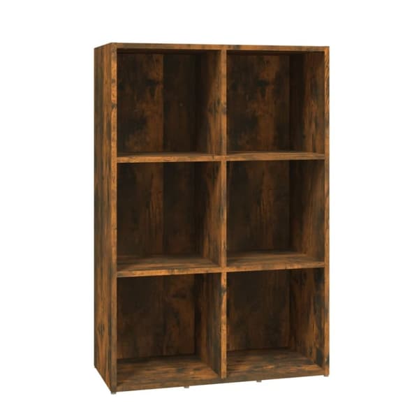 vidaXL Bokhylle/skjenk røkt eik 66x30x98 cm konstruert tre