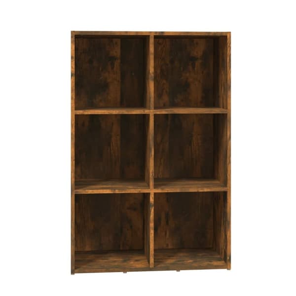 vidaXL Bokhylle/skjenk røkt eik 66x30x98 cm konstruert tre