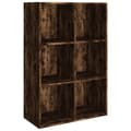 Miniatyrbilde 1 av 11: vidaXL Bokhylle/skjenk røkt eik 66x30x98 cm konstruert tre