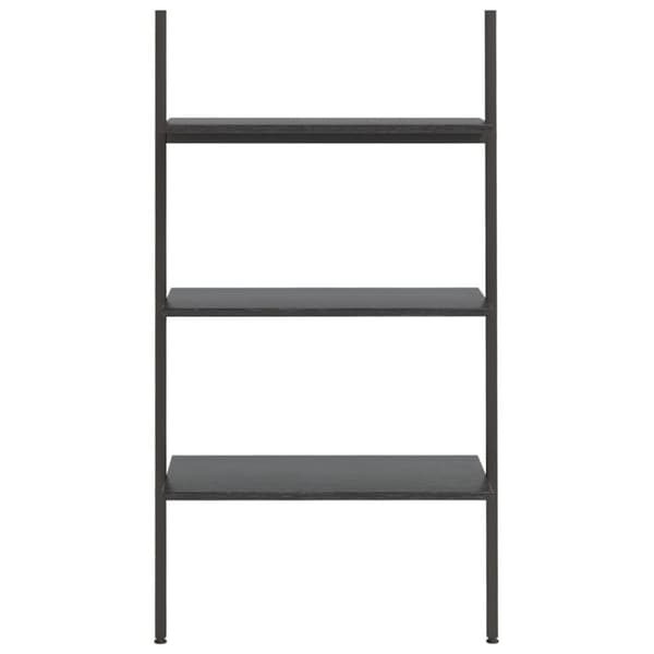 vidaXL stigereol med 3 hylder 64x34x116 cm sort