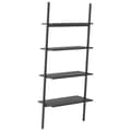 Miniatyrbillede 5 af 10: vidaXL stigereol med 4 hylder 64x34x150,5 cm sort