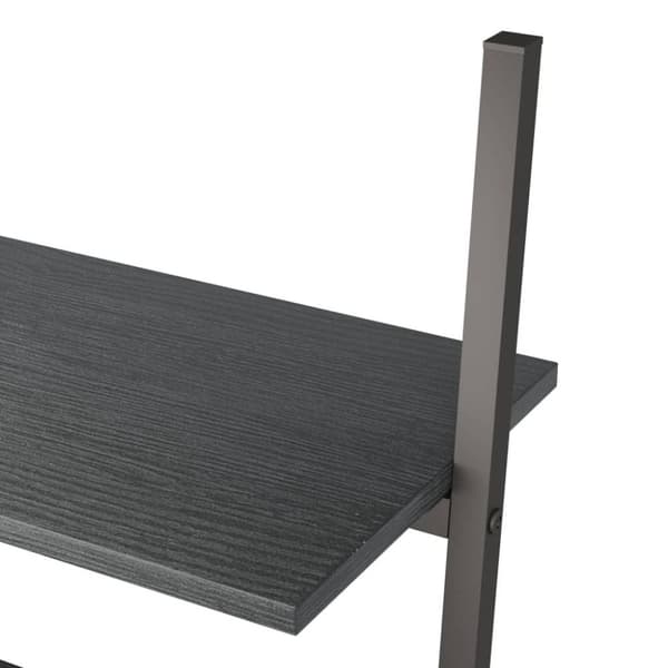 vidaXL stigereol med 4 hylder 64x34x150,5 cm sort