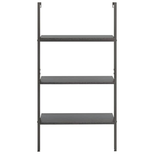 vidaXL stigereol med 3 hylder 64x35x120,5 cm sort