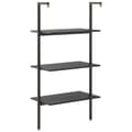 Miniatyrbillede 6 af 10: vidaXL stigereol med 3 hylder 64x35x120,5 cm sort