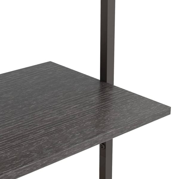 vidaXL stigereol med 3 hylder 64x35x120,5 cm sort