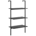Miniatyrbillede 1 af 10: vidaXL stigereol med 3 hylder 64x35x120,5 cm sort