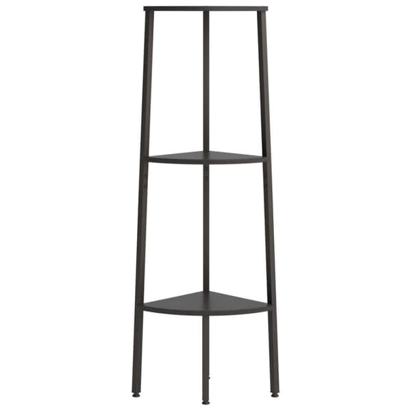 vidaXL stigereol med 3 hylder 45,5x31,5x120 cm sort