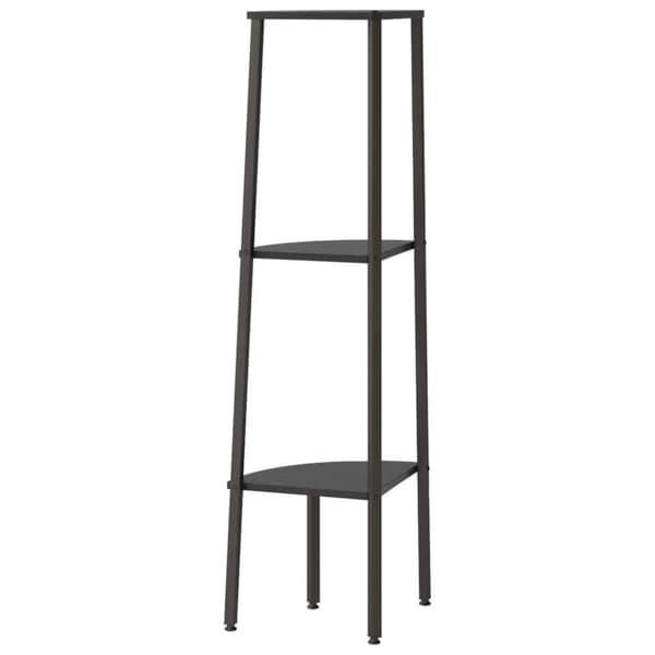 vidaXL stigereol med 3 hylder 45,5x31,5x120 cm sort