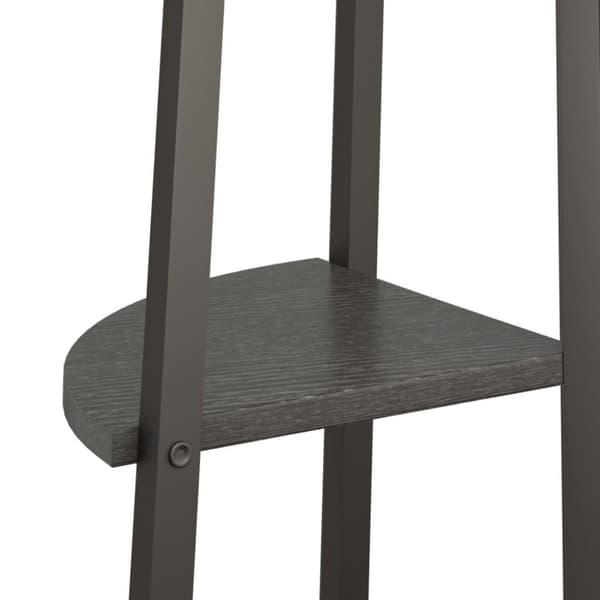 vidaXL stigereol med 3 hylder 45,5x31,5x120 cm sort
