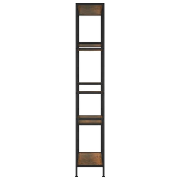 vidaXL bogreol 80x30x180 cm stål og konstrueret træ