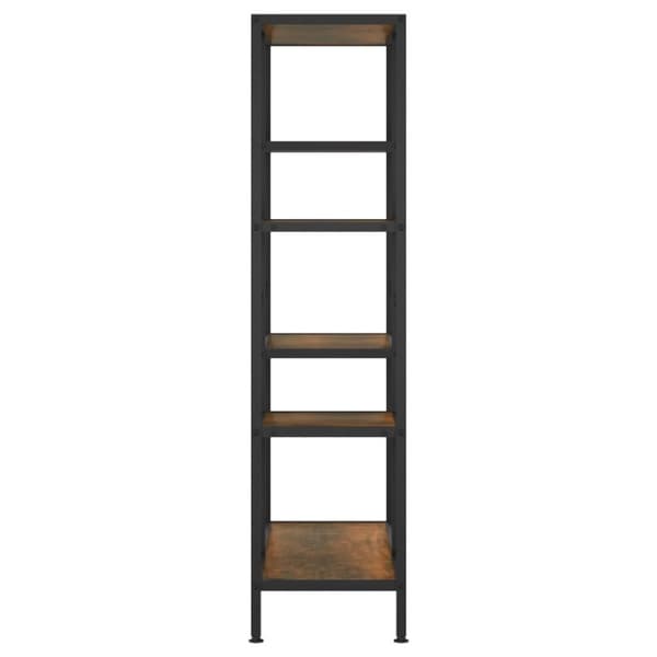 vidaXL bogreol 80x30x120 cm stål og konstrueret træ
