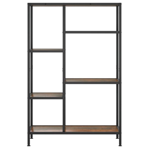 vidaXL bogreol 80x30x120 cm stål og konstrueret træ