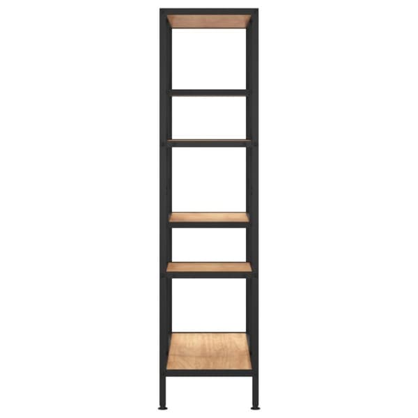 vidaXL bogreol 80x30x120 cm stål og konstrueret træ