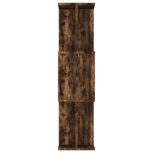 vidaXL bogreol/rumdeler 80x24x96 cm konstrueret træ røget egetræ