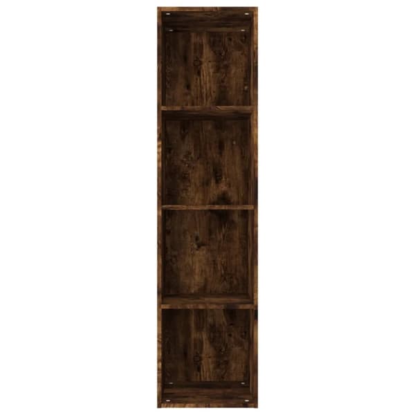 vidaXL bogreol/tv-skab 36x30x143 cm konstrueret træ røget egetræsfarve