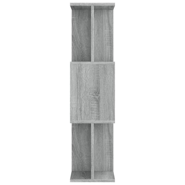 vidaXL bogreol/rumdeler 80x24x96 cm konstrueret træ grå sonoma-eg