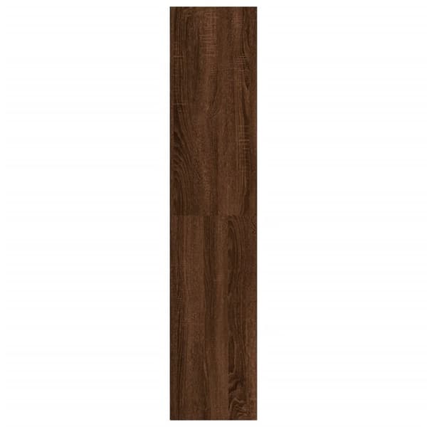vidaXL bogreol/tv-skab 36x30x143 cm konstrueret træ brun egetræ