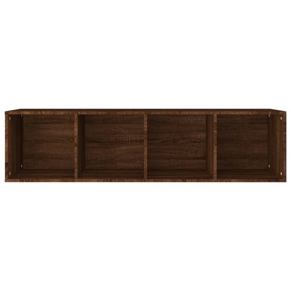 vidaXL bogreol/tv-skab 36x30x143 cm konstrueret træ brun egetræ