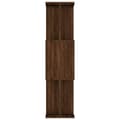 Miniatyrbillede 6 af 9: vidaXL bogreol/rumdeler 80x24x96 cm konstrueret træ brun eg