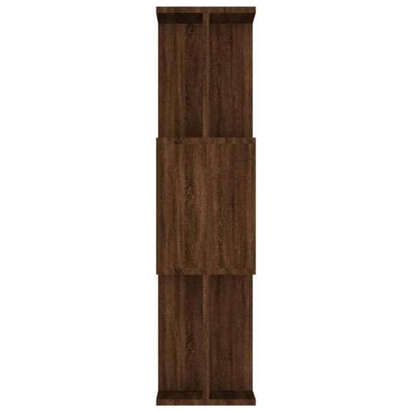 vidaXL bogreol/rumdeler 80x24x96 cm konstrueret træ brun eg