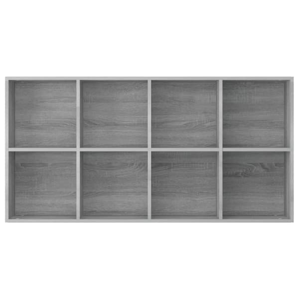 vidaXL bogreol/skænk 66x30x130 cm konstrueret træ grå sonoma-eg
