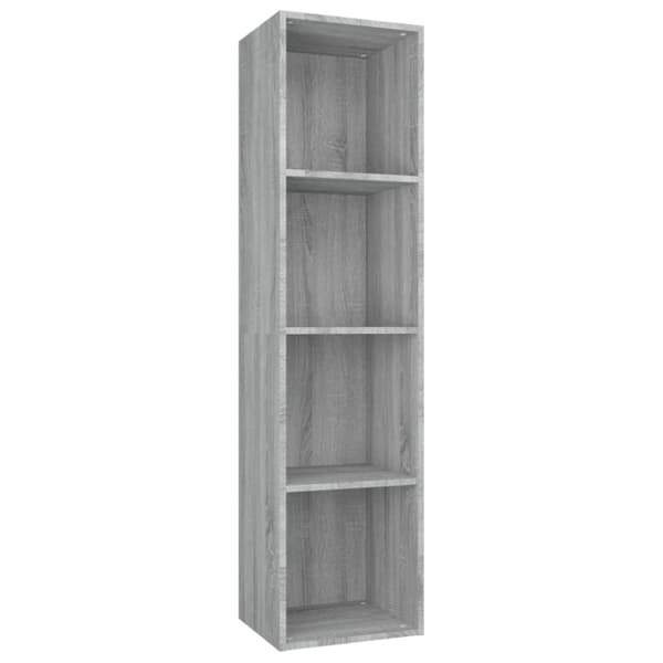 vidaXL bogreol/tv-bord 36x30x143 cm konstrueret træ grå sonoma-eg