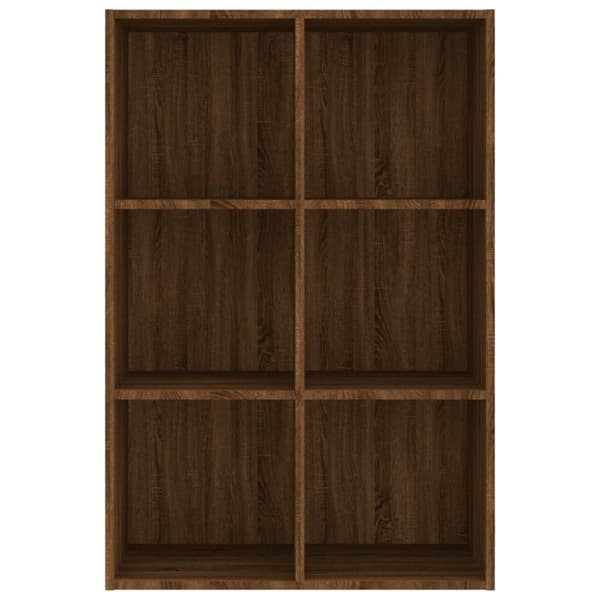 vidaXL bogreol/skænk 66x30x98 cm konstrueret træ brunt egetræ