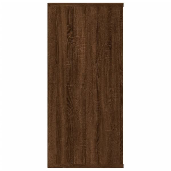 vidaXL bogreol/skænk 66x30x98 cm konstrueret træ brunt egetræ