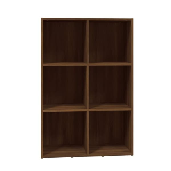 vidaXL bogreol/skænk 66x30x98 cm konstrueret træ brunt egetræ