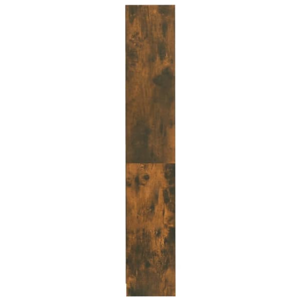 vidaXL bogreol m. 4 hylder 80x24x142 cm konstrueret træ røget egetræ