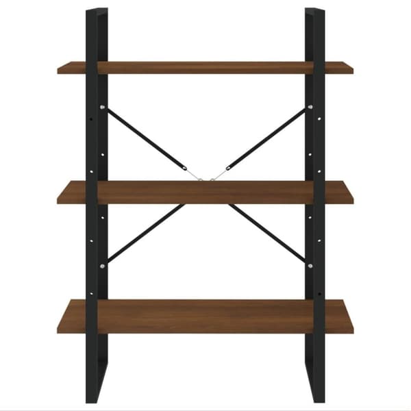 vidaXL bogreol 80x30x105 cm konstrueret træ brun egetræsfarve