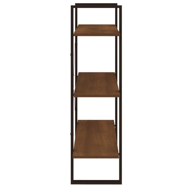 vidaXL bogreol 80x30x105 cm konstrueret træ brun egetræsfarve