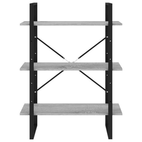 vidaXL bogreol 80x30x105 cm konstrueret træ grå sonoma-eg