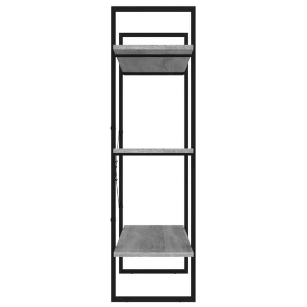 vidaXL bogreol 100x30x105 cm konstrueret træ grå sonoma-eg