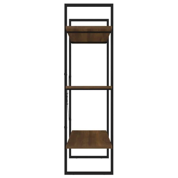 vidaXL bogreol 100x30x105 cm konstrueret træ brun egetræ