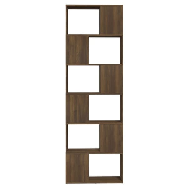 vidaXL bogreol/rumdeler 60x24x186 cm brun egetræ
