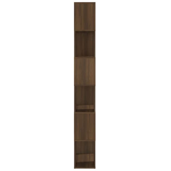 vidaXL bogreol/rumdeler 60x24x186 cm brun egetræ