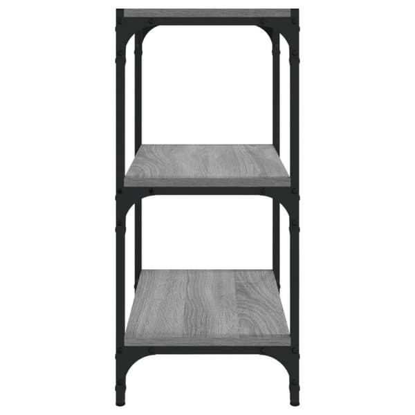 vidaXL bogreol 40x33x70,5 cm konstrueret træ og stål grå sonoma-eg