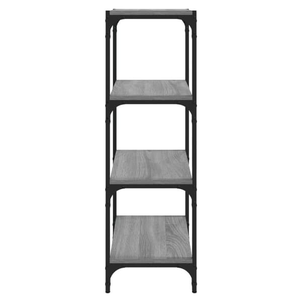 vidaXL bogreol 40x33x100 cm konstrueret træ og stål grå sonoma-eg