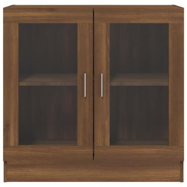 vidaXL Vitrineskap brun eik 82,5x30,5x80 cm konstruert tre