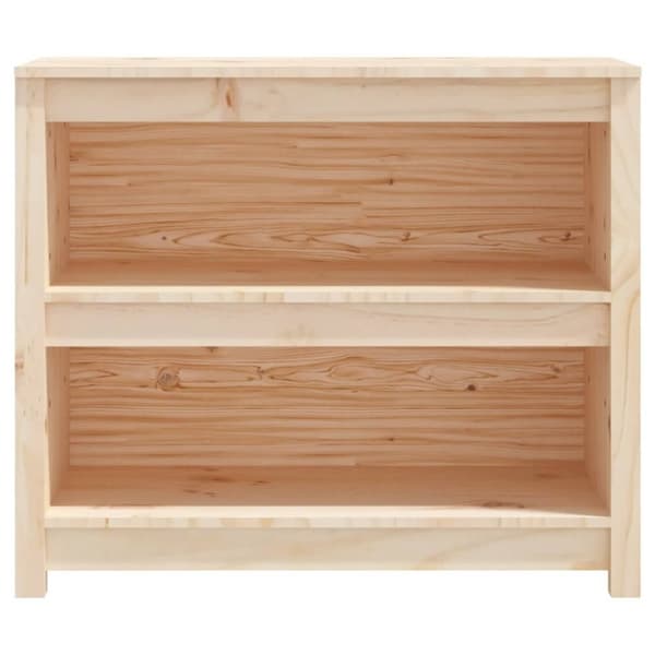 vidaXL bogreol 80x35x68 cm massivt fyrretræ