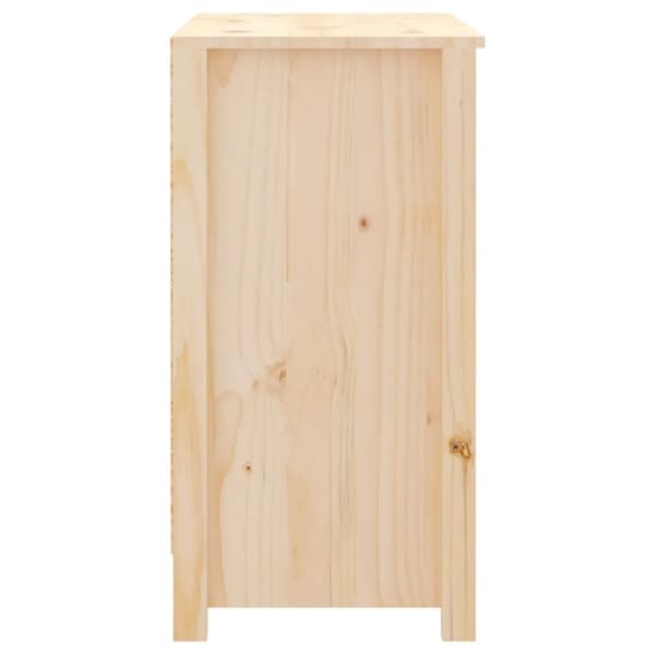 vidaXL bogreol 80x35x68 cm massivt fyrretræ