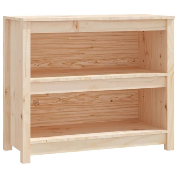 vidaXL bogreol 80x35x68 cm massivt fyrretræ