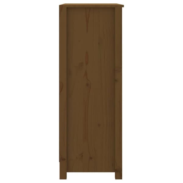 vidaXL Bokhylla honungsbrun 80x35x97 cm massiv furu