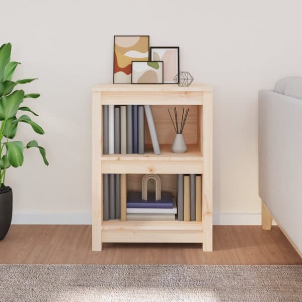 vidaXL Bokhylle 50x35x68 cm heltre furu