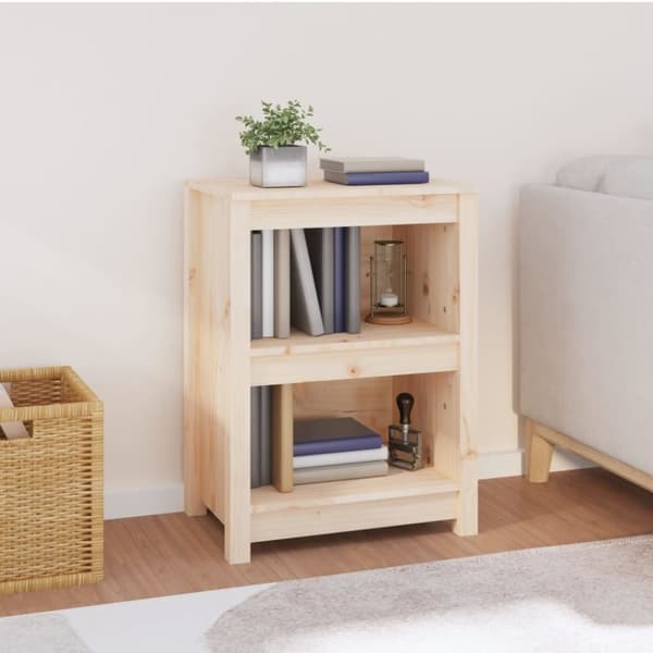 vidaXL Bokhylle 50x35x68 cm heltre furu
