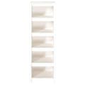 Miniatyrbild 5 av 9: vidaXL Bokhylla vit 50x35x154 cm massiv furu