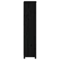 Miniatyrbilde 6 av 9: vidaXL Bokhylle svart 50x35x154 cm heltre furu