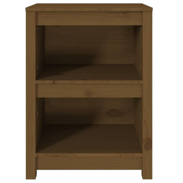 vidaXL bogreol 50x35x68 cm massivt fyrretræ gyldenbrun